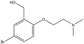 {5-bromo-2-[2-(dimethylamino)ethoxy]phenyl}methanol Struktur