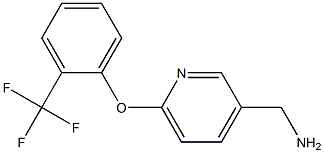 {6-[2-(trifluoromethyl)phenoxy]pyridin-3-yl}methylamine Struktur