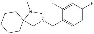 1-({[(2,4-difluorophenyl)methyl]amino}methyl)-N,N-dimethylcyclohexan-1-amine Struktur