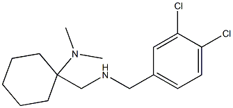 1-({[(3,4-dichlorophenyl)methyl]amino}methyl)-N,N-dimethylcyclohexan-1-amine Struktur