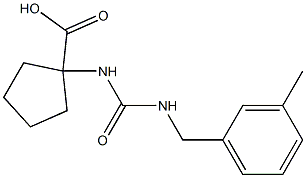 1-({[(3-methylbenzyl)amino]carbonyl}amino)cyclopentanecarboxylic acid Struktur