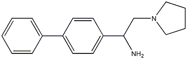 1-(1,1'-biphenyl-4-yl)-2-pyrrolidin-1-ylethanamine Struktur