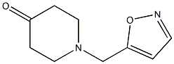 1-(1,2-oxazol-5-ylmethyl)piperidin-4-one Struktur