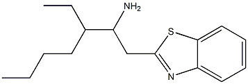 1-(1,3-benzothiazol-2-yl)-3-ethylheptan-2-amine Struktur