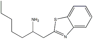 1-(1,3-benzothiazol-2-yl)heptan-2-amine Struktur