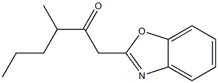 1-(1,3-benzoxazol-2-yl)-3-methylhexan-2-one Struktur