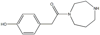 1-(1,4-diazepan-1-yl)-2-(4-hydroxyphenyl)ethan-1-one Struktur