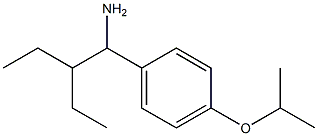 1-(1-amino-2-ethylbutyl)-4-(propan-2-yloxy)benzene Struktur