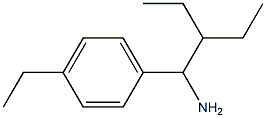 1-(1-amino-2-ethylbutyl)-4-ethylbenzene Struktur