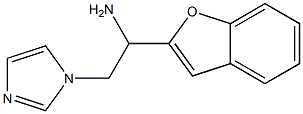 1-(1-benzofuran-2-yl)-2-(1H-imidazol-1-yl)ethan-1-amine Struktur