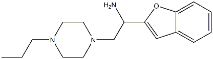 1-(1-benzofuran-2-yl)-2-(4-propylpiperazin-1-yl)ethan-1-amine Struktur