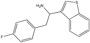 1-(1-benzothiophen-3-yl)-2-(4-fluorophenyl)ethan-1-amine Struktur