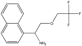 1-(1-naphthyl)-2-(2,2,2-trifluoroethoxy)ethanamine Struktur