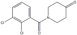 1-(2,3-dichlorobenzoyl)piperidin-4-one Struktur