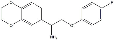 1-(2,3-dihydro-1,4-benzodioxin-6-yl)-2-(4-fluorophenoxy)ethanamine Struktur