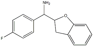 1-(2,3-dihydro-1-benzofuran-2-yl)-1-(4-fluorophenyl)methanamine Struktur