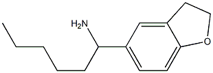 1-(2,3-dihydro-1-benzofuran-5-yl)hexan-1-amine Struktur