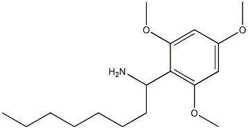 1-(2,4,6-trimethoxyphenyl)octan-1-amine Struktur