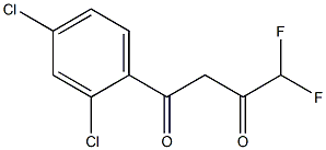 1-(2,4-dichlorophenyl)-4,4-difluorobutane-1,3-dione Struktur