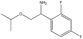 1-(2,4-difluorophenyl)-2-(propan-2-yloxy)ethan-1-amine Struktur