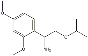 1-(2,4-dimethoxyphenyl)-2-(propan-2-yloxy)ethan-1-amine Struktur