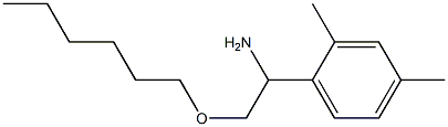 1-(2,4-dimethylphenyl)-2-(hexyloxy)ethan-1-amine Struktur