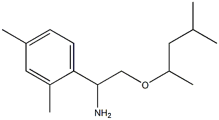 1-(2,4-dimethylphenyl)-2-[(4-methylpentan-2-yl)oxy]ethan-1-amine Struktur