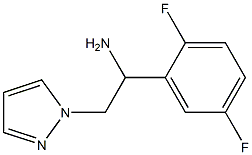 1-(2,5-difluorophenyl)-2-(1H-pyrazol-1-yl)ethanamine Struktur