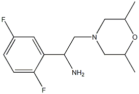 1-(2,5-difluorophenyl)-2-(2,6-dimethylmorpholin-4-yl)ethanamine Struktur