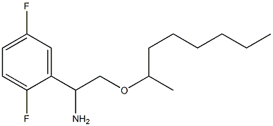 1-(2,5-difluorophenyl)-2-(octan-2-yloxy)ethan-1-amine Struktur