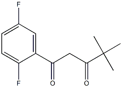 1-(2,5-difluorophenyl)-4,4-dimethylpentane-1,3-dione Struktur