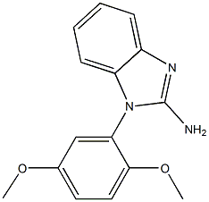 1-(2,5-dimethoxyphenyl)-1H-1,3-benzodiazol-2-amine Struktur