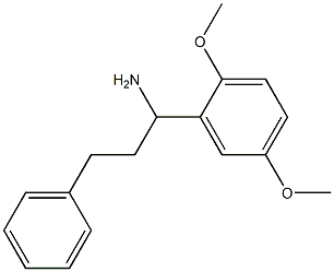 1-(2,5-dimethoxyphenyl)-3-phenylpropan-1-amine Struktur