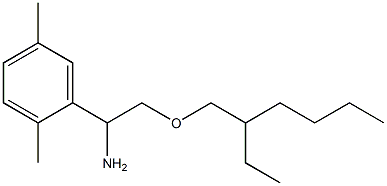 1-(2,5-dimethylphenyl)-2-[(2-ethylhexyl)oxy]ethan-1-amine Struktur