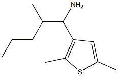 1-(2,5-dimethylthiophen-3-yl)-2-methylpentan-1-amine Struktur