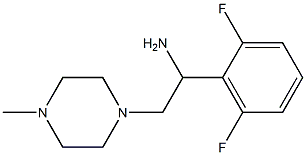 1-(2,6-difluorophenyl)-2-(4-methylpiperazin-1-yl)ethanamine Struktur