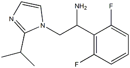 1-(2,6-difluorophenyl)-2-[2-(propan-2-yl)-1H-imidazol-1-yl]ethan-1-amine Struktur