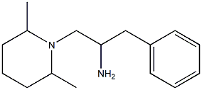 1-(2,6-dimethylpiperidin-1-yl)-3-phenylpropan-2-amine Struktur