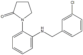 1-(2-{[(3-chlorophenyl)methyl]amino}phenyl)pyrrolidin-2-one Struktur