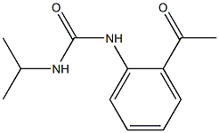 1-(2-acetylphenyl)-3-propan-2-ylurea Struktur