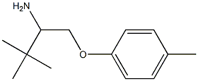 1-(2-amino-3,3-dimethylbutoxy)-4-methylbenzene Struktur