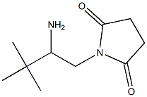 1-(2-amino-3,3-dimethylbutyl)pyrrolidine-2,5-dione Struktur