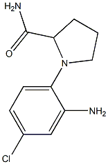 1-(2-amino-4-chlorophenyl)pyrrolidine-2-carboxamide Struktur