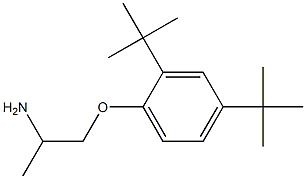 1-(2-aminopropoxy)-2,4-di-tert-butylbenzene Struktur