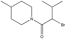 1-(2-bromo-3-methylbutanoyl)-4-methylpiperidine Struktur