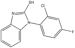 1-(2-chloro-4-fluorophenyl)-1H-1,3-benzodiazole-2-thiol Struktur