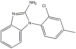 1-(2-chloro-4-methylphenyl)-1H-1,3-benzodiazol-2-amine Struktur