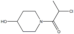 1-(2-chloropropanoyl)piperidin-4-ol Struktur