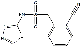 1-(2-cyanophenyl)-N-(1,3,4-thiadiazol-2-yl)methanesulfonamide Struktur