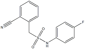 1-(2-cyanophenyl)-N-(4-fluorophenyl)methanesulfonamide Struktur